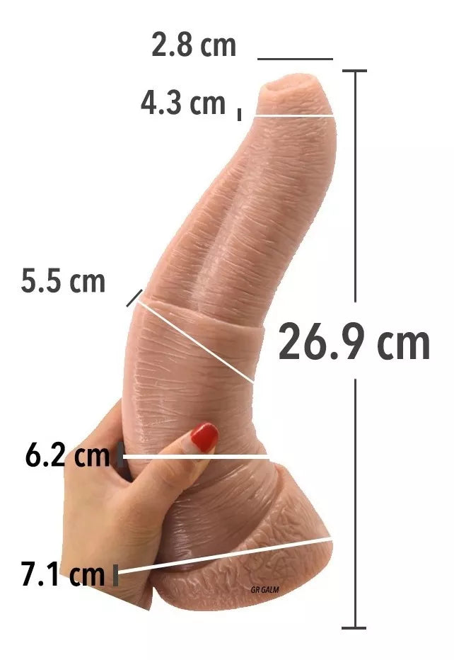 Mega Dildo Pene Elefante Dong 27 Cm