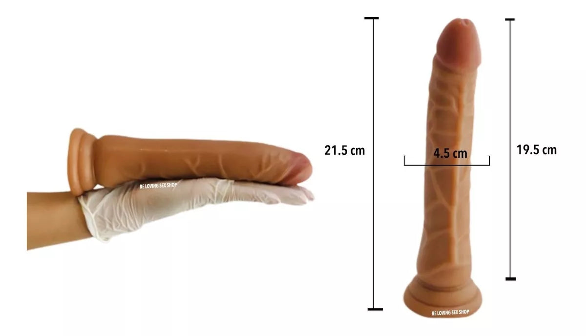 Dildo Realista Suave Roberto de 21.5 cm