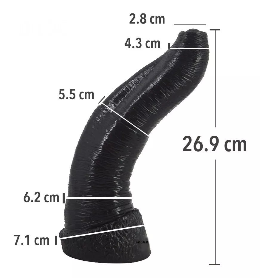 Mega Dildo Pene Elefante Dong 27 Cm