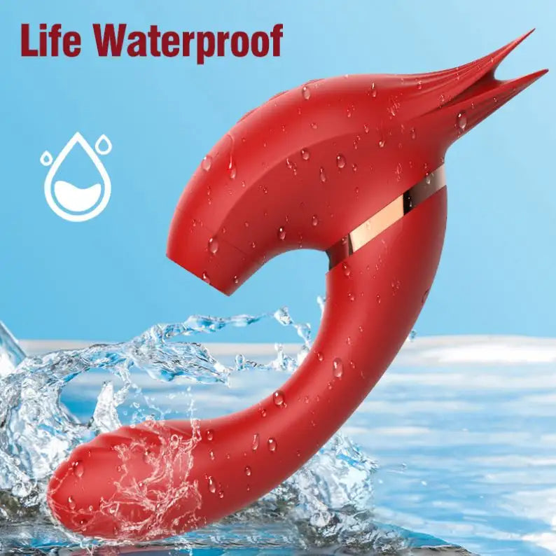 Vibrador y Succionador Estimulador 3 En 1