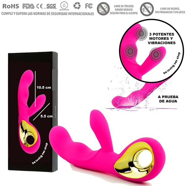 Vibrador Clitoral Bunny Conejo Silicon