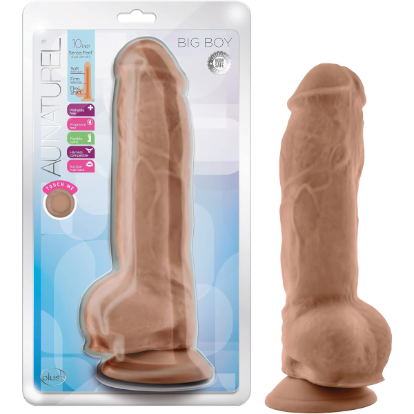 Dildo Blush Au Naturel Realista Big Boy 10 Inch
