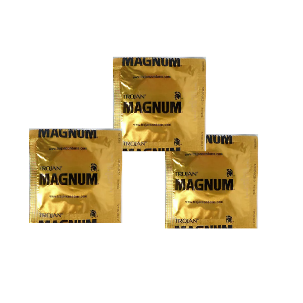 3 Condones Magnum Large Latex Trojan