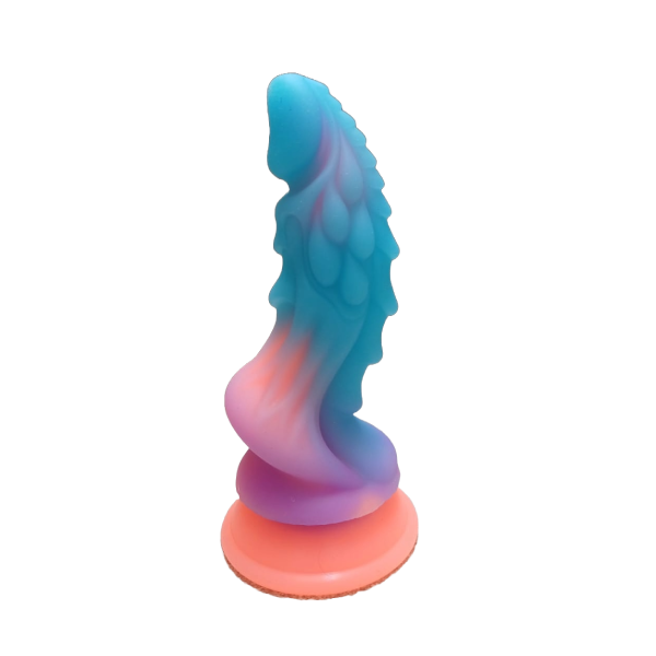 Dildo Silicona Líquido Ventosa Fosforescente Alien 6.7 Inch