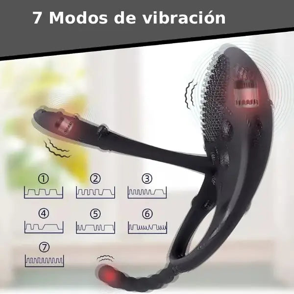 Anillo Vibrador Con Control Remoto, Para Pene y Dedo