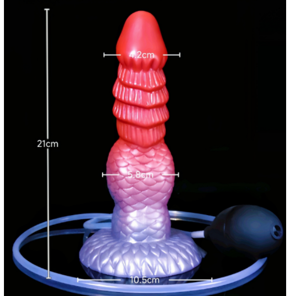 Dildo Monstruo Silicona Líquido Ventosa Con Eyaculacion 8 Inch