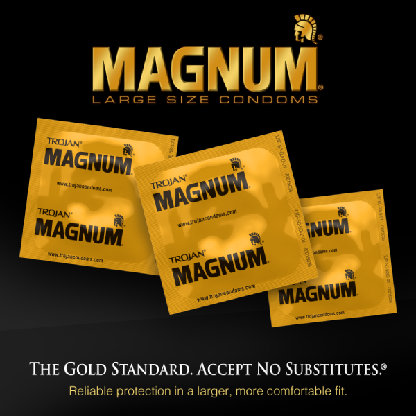 3 Condones Magnum Large Latex Trojan