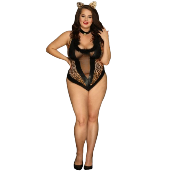 Sexy cosplay Disfraz de leopardo L/XL