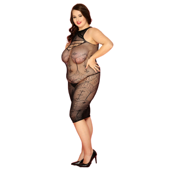Body de malla sexy transparente L/XL