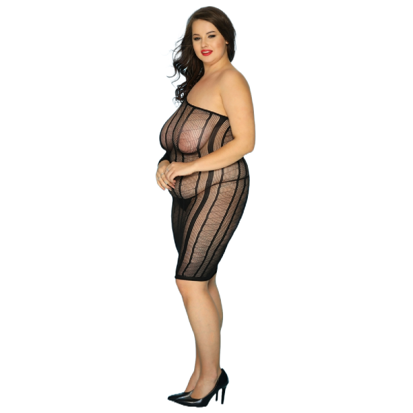 Vestido con escote en V profundo y espalda descubierta L/XL