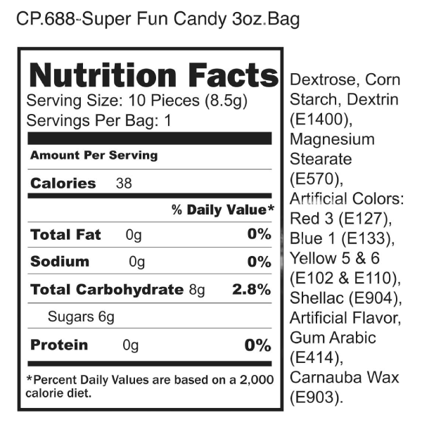 Penis Candy Paquete de 100 dulces en Forma de Pene