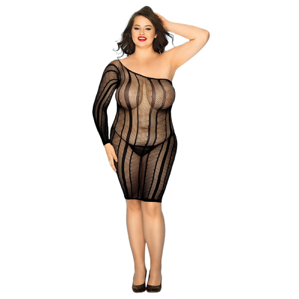 Vestido con escote en V profundo y espalda descubierta L/XL