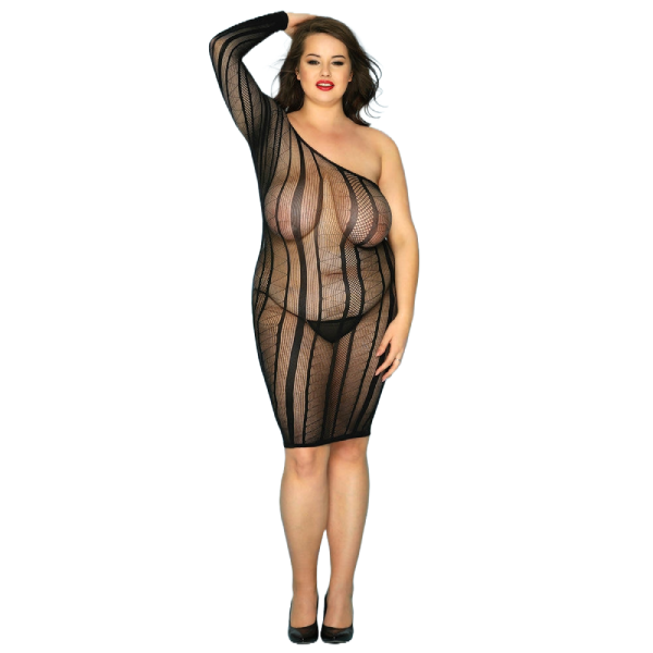 Vestido con escote en V profundo y espalda descubierta L/XL