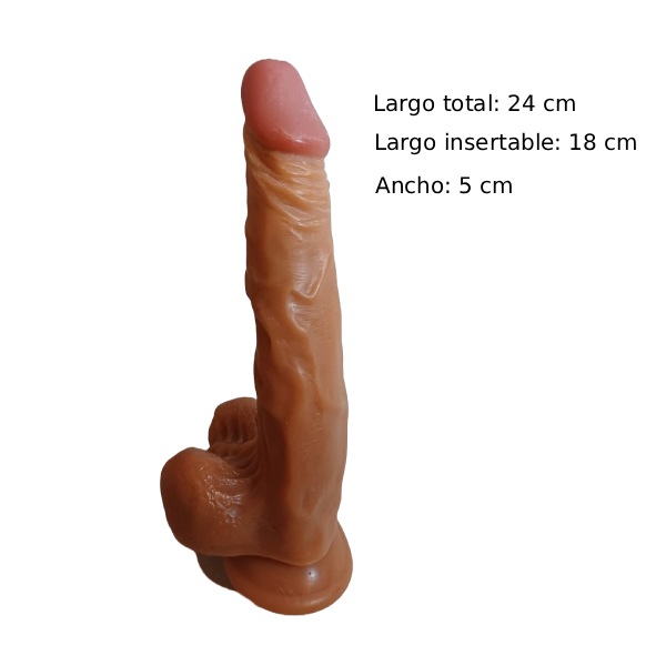 Dildo Pene Realista Largo Con Ventosa Flexible 6