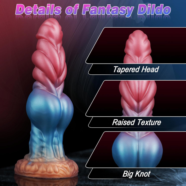 Dildo Silicona Líquido Suave Ventosa Monstruo Alien 8.3 Inch