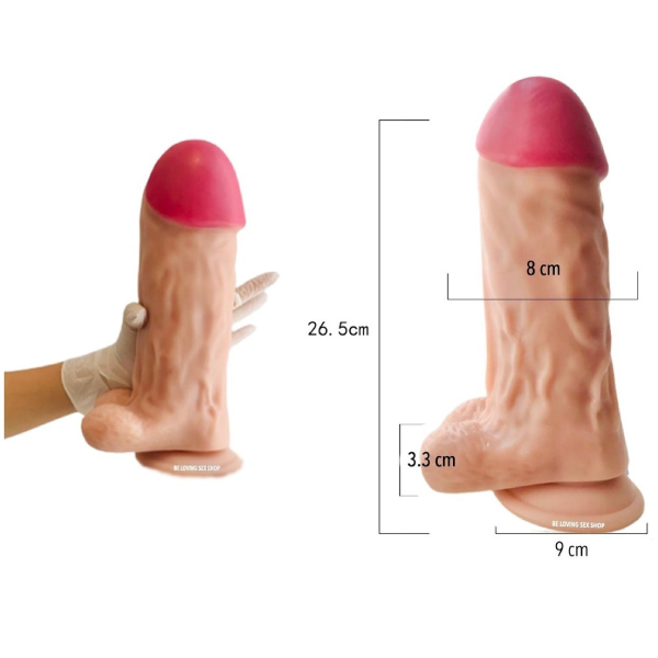 Mega Dildo Extremo Grueso 26.5 cm