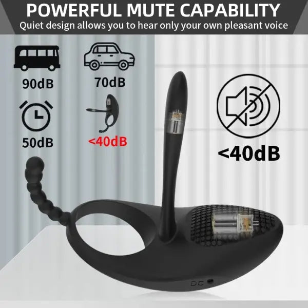 Anillo Vibrador Con Control Remoto, Para Pene y Dedo