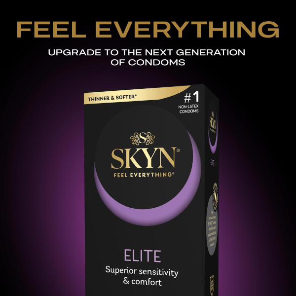 10 Condones Sin Látex Lifestyles Skyn Elite Ultra Soft