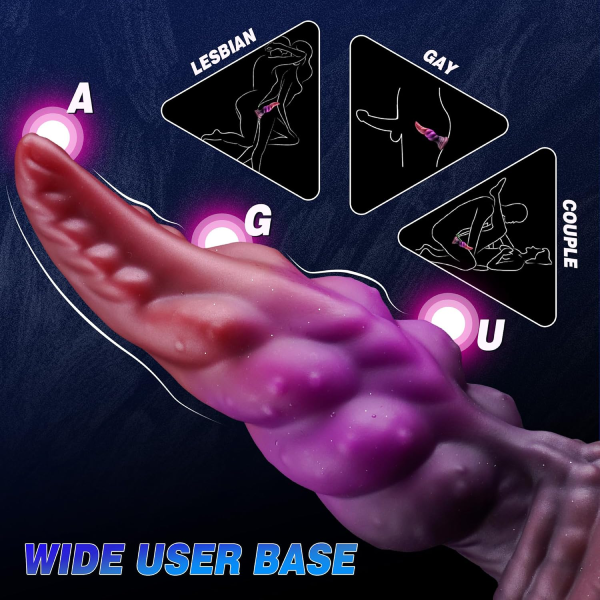 Dildo Silicona Líquido Suave Ventosa Monstruo Alien 8 Inch