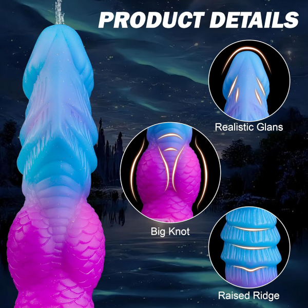 Dildo Monstruo Silicona Líquido Ventosa Con Eyaculacion 8 Inch