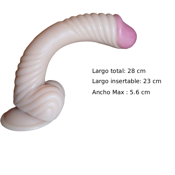 Dildo Tipo King Cock Pene Realista Extra Largo 5