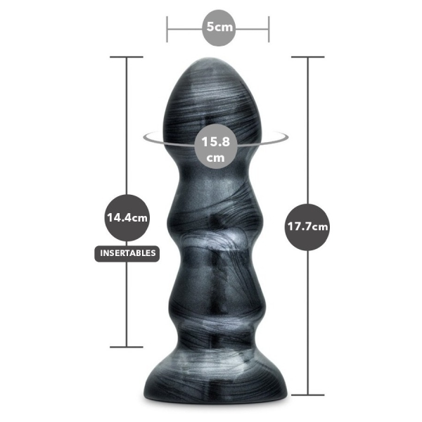 Plug Blush Anal Jet Black Jack 7 Inch