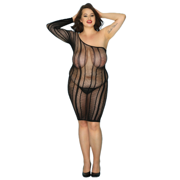 Vestido con escote en V profundo y espalda descubierta L/XL