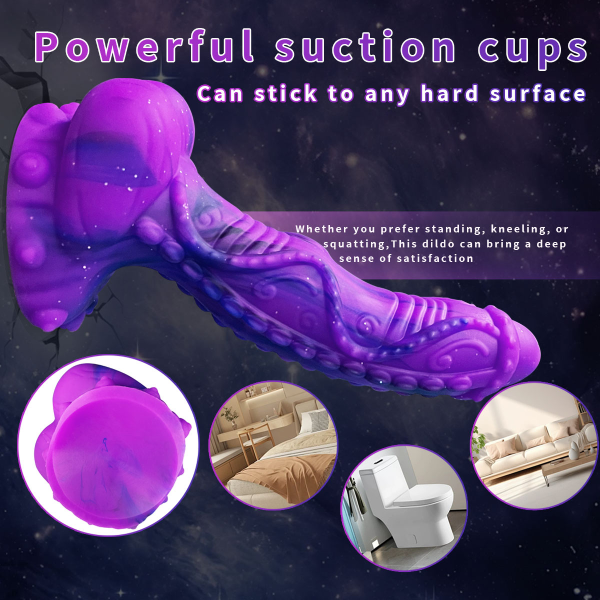 Dildo Silicona Líquido Suave Ventosa Monstruo Alien 8.3 Inch