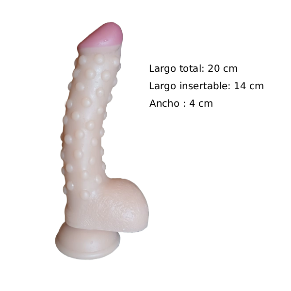 Dildo Pene Realista Largo Con Ventosa Flexible A