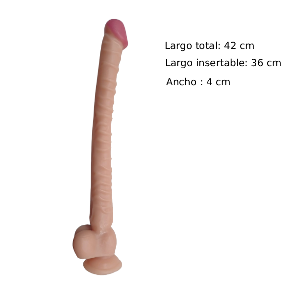 Dildo Pene Realista Super Largo Ventosa Flexible