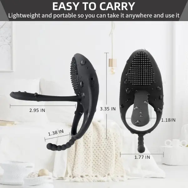 Anillo Vibrador Con Control Remoto, Para Pene y Dedo