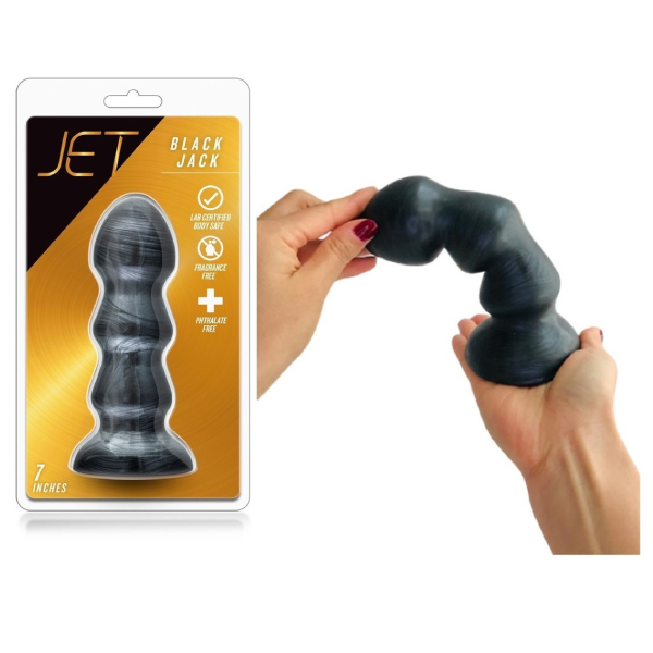 Plug Blush Anal Jet Black Jack 7 Inch