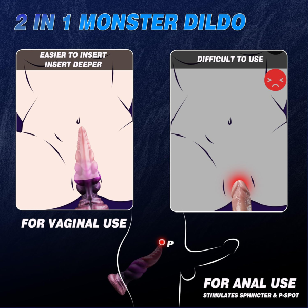 Dildo Silicona Líquido Suave Ventosa Monstruo Alien 8 Inch