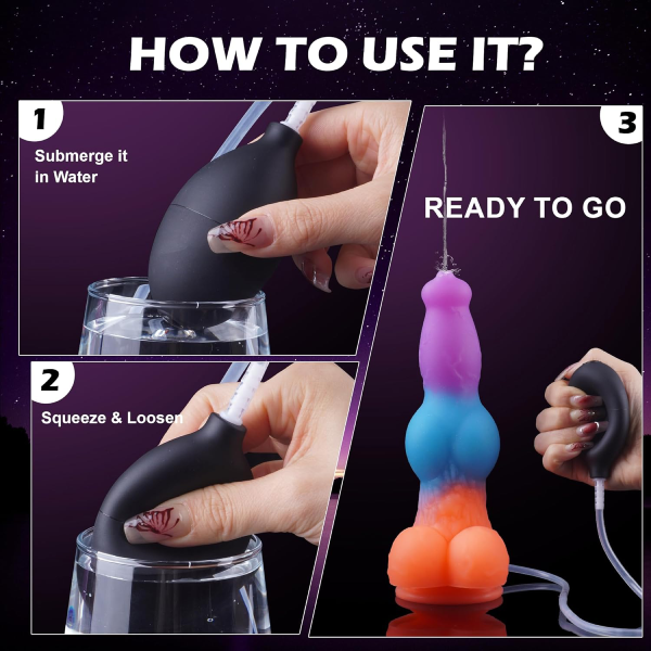 Vibrador Monstruo Silicona Líquido Ventosa Con Eyaculacion