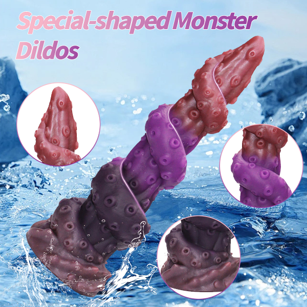 Dildo Silicona Líquido Suave Ventosa Monstruo Pulpo 8.66 Inch