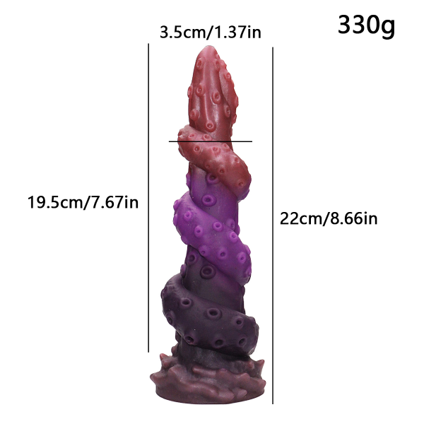 Dildo Silicona Líquido Suave Ventosa Monstruo Pulpo 8.66 Inch