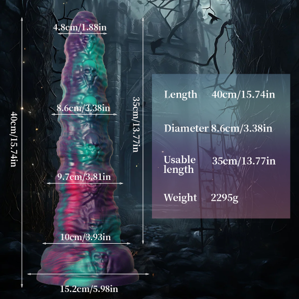 Mega Dildo Monster Anal Plug Gradual Silicona Extremo 16 inch