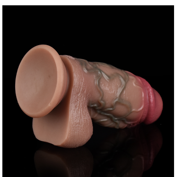 Dildo Pene Realista Silicon Liquido Largo Grueso Flexible A