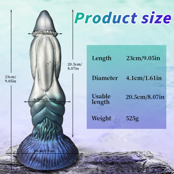 Vibrador 3-1 Telescópico Caliente 9 Inch