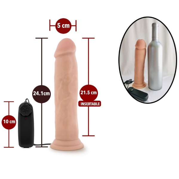 Vibrador Blush A Control Realista Dr. Skin Throb
