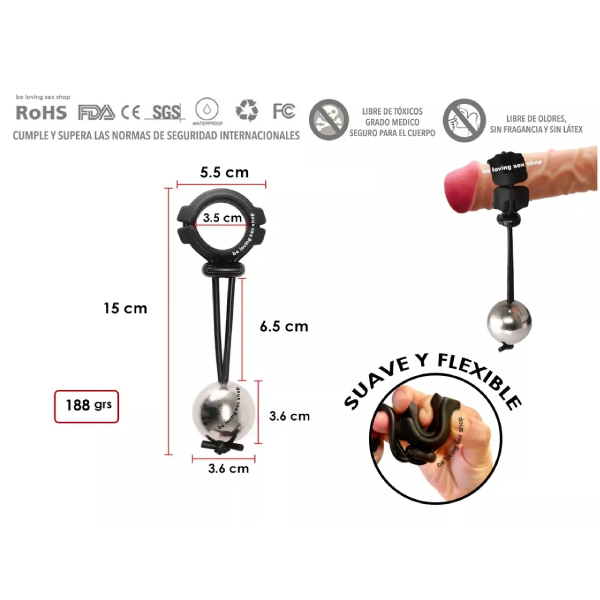 Anillo Para Pene Alargador Sistema De Pesas 1