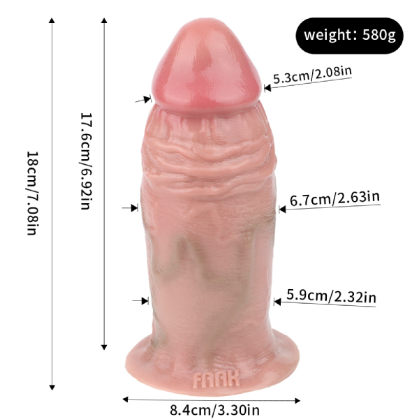 Dildo Pene Realista Silicon Liquido Largo Grueso Flexible D
