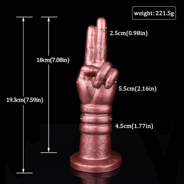 Dildo Puño Fisting Mega Plug Anal Extremo Ventosa B