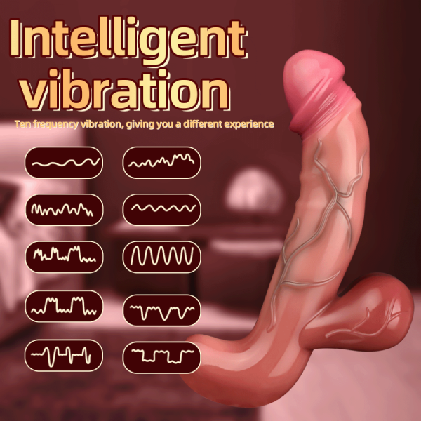 Vibrador Dildo Pene Realista Silicon Liquido Largo Grueso 2