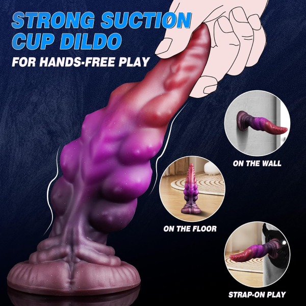 Dildo Silicona Líquido Suave Ventosa Monstruo Alien 8 Inch