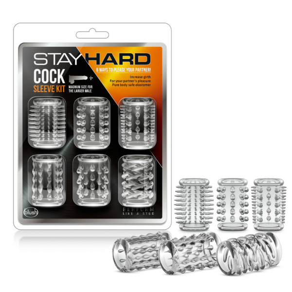 Kit 6 Fundas Texturizadas Para Pene Alarga Blush Stay Hard