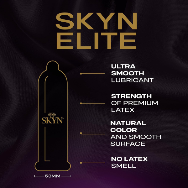 10 Condones Sin Látex Lifestyles Skyn Elite Ultra Soft