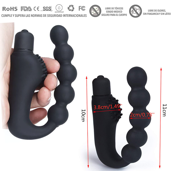 Vibrador Anal Plug Prostatico Rosario