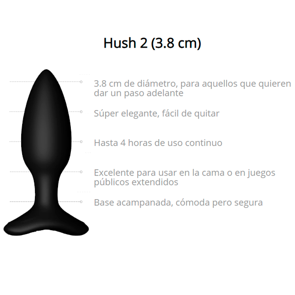 Vibrador Lovense Premium Hush 2 1.5 Pulg
