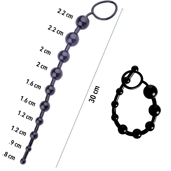Plug Anal de Perlas Flexible Gradual
